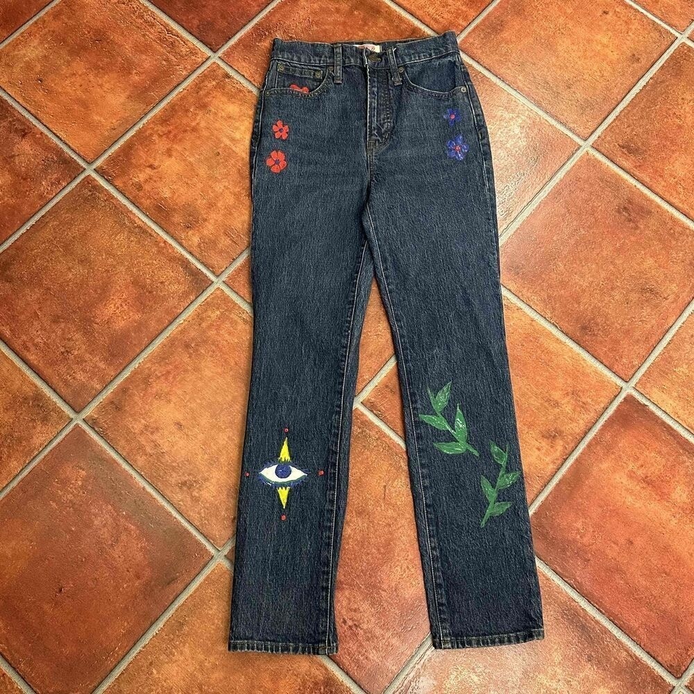 Madewell Embellished Perfect Vintage Jeans Size 25